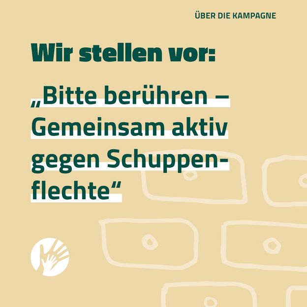 Instagram-Post: "Bitte berühren"-Kampagne Schuppenflechte