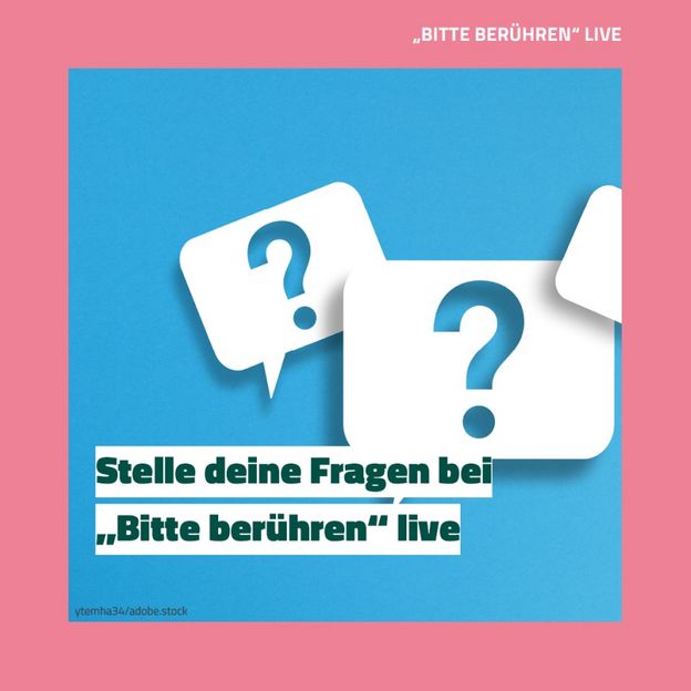 Instagram-Post: "Bitte berühren"-Live-Event