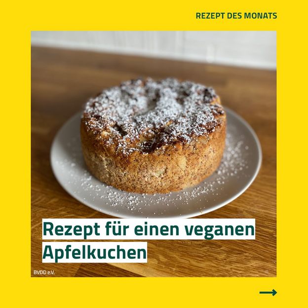 Instagram-Post: Veganer Apfelkuchen