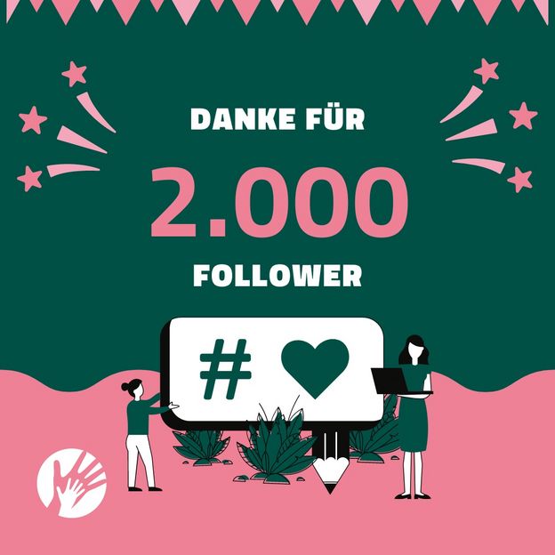 Instagram-Post: Danke für 2.000 Follower!