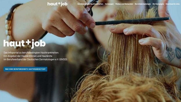 Haut + Job-Kampagne: Aufklärung zu berufsbedingten Dermatosen