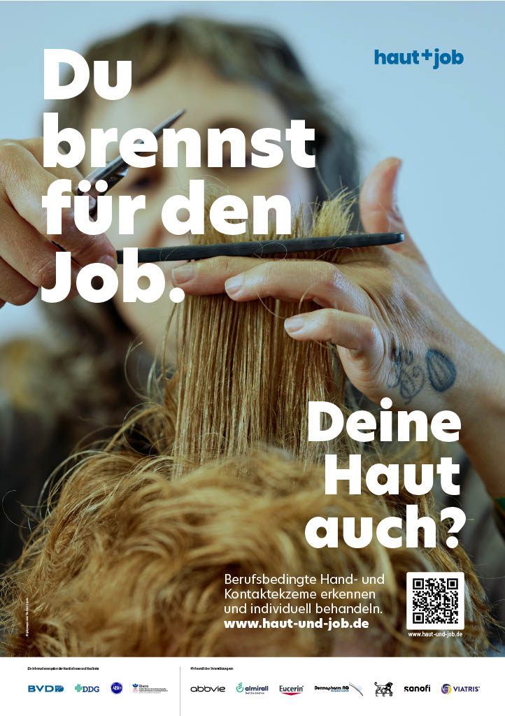 Haut + Job-Kampagne: Aufklärung zu berufsbedingten Dermatosen