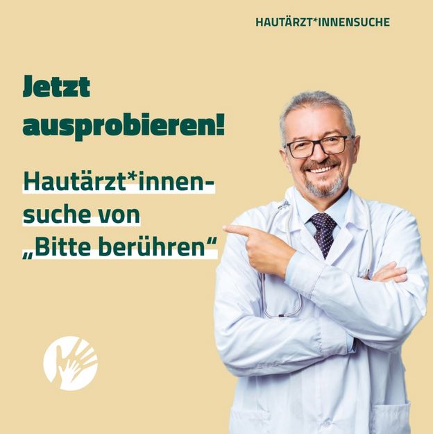 Instagram-Post: "Bitte berühren"-Hautärzt*innensuche