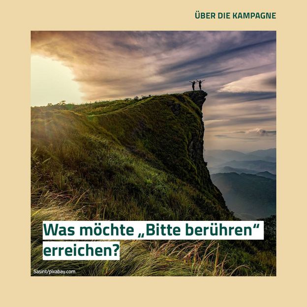 Instagram-Post: Ziele von "Bitte berühren"