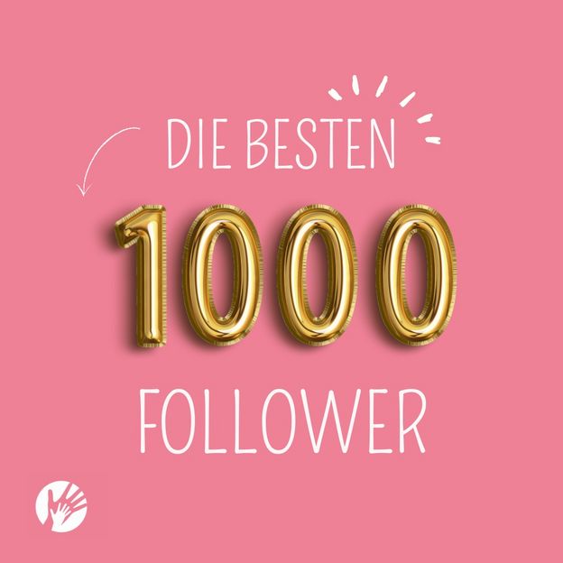 Instagram-Post: Danke für 1.000 Follower!