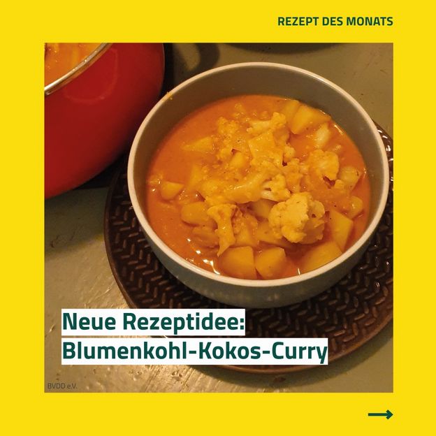 Instagram-Post: Blumenkohl-Kokos-Curry