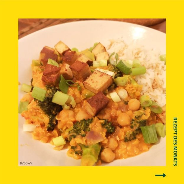Instagram-Post: Dahl aus roten Linsen