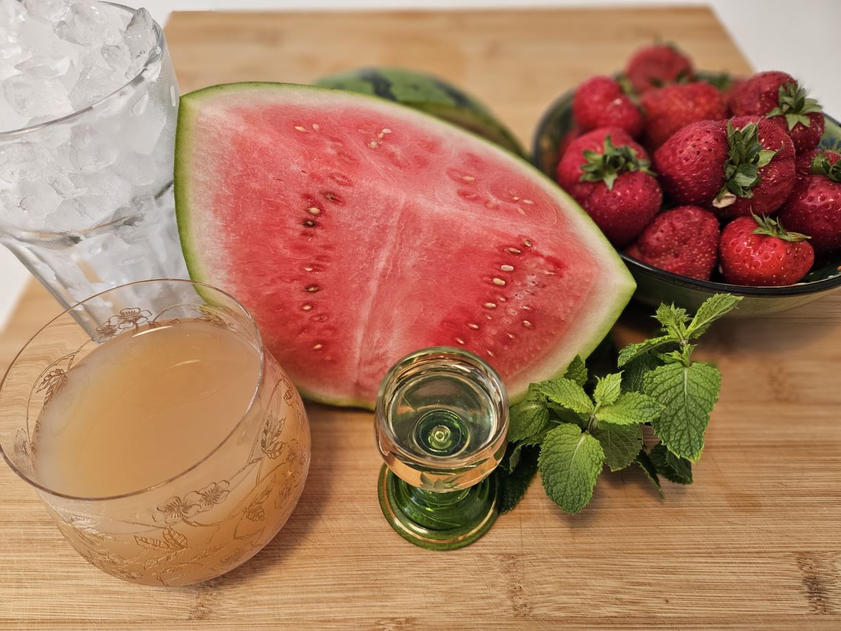 „Rezept des Monats Juli 2023“: Melonen-Erdbeer-Smoothie: Die Zutaten